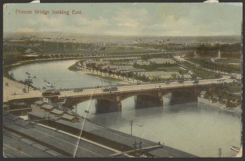 Princes Bridge looking East, c. 1912