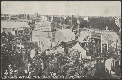 Machinery Section - Royal Agricultural Show, Melbourne, c. 1908