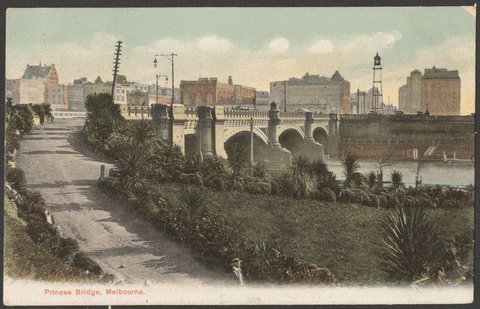 Princes Bridge, Melbourne, c. 1907