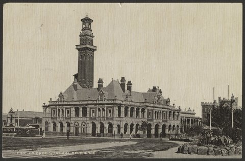 FIRE BRIGADE STATION, MELBOURNE, c. 1910