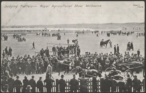 Judging Trotters - Royal Agricultural Show, Melbourne, c. 1908