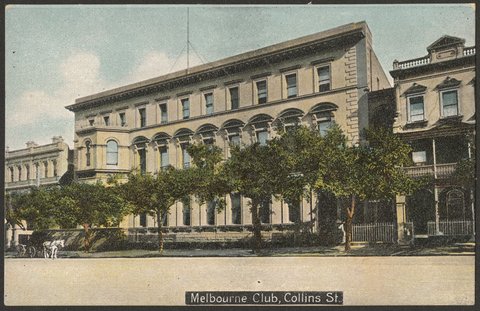 Melbourne Club, Collins St, 1905?