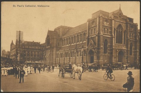St. Paul's Cathedral, Melbourne, 1911?
