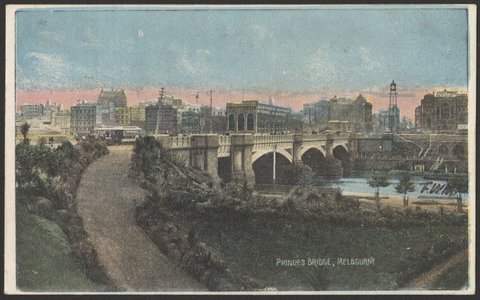 Princes Bridge, Melbourne, c. 1907