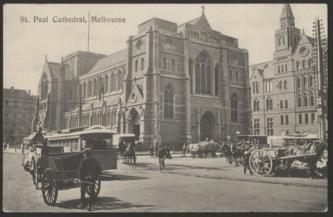 St. Paul Cathedral, Melbourne, c. 1900