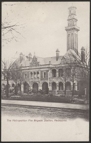 The Metropolitan Fire Brigade Station, Melbourne, 1906?
