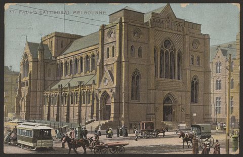 ST. PAUL'S CATHEDRAL MELBOURNE, c. 1908