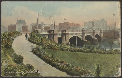 Princes Bridge, Melbourne, c. 1908