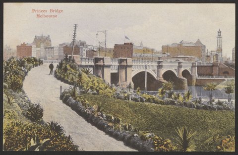 Princes Bridge Melbourne, c. 1908