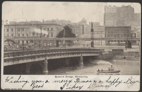 Queen's Bridge, Melbourne, c. 1904