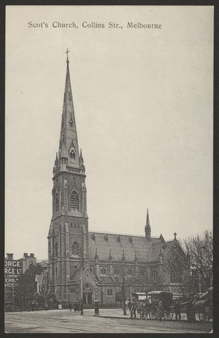Scot's Church, Collins Str; Melbourne, 1906?