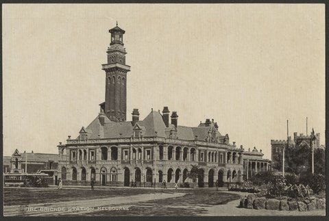 FIRE BRIGADE STATION, MELBOURNE, 1906?