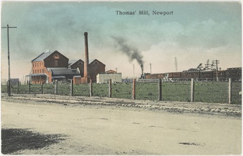Thomas' Mill, Newport, 1907?