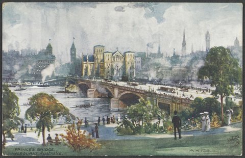 PRINCE'S BRIDGE. MELBOURNE. Australia, 1905–10