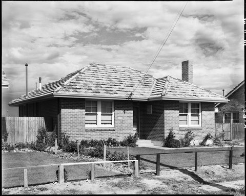 Housing Commission of Victoria homes possibly in Preston, one in Penola St., Preston, 1948