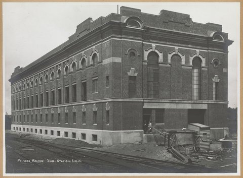 Princes Bridge Sub-Station, 1915