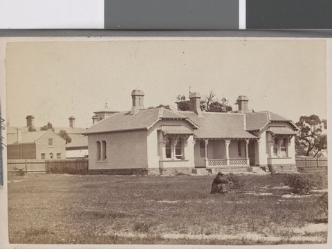 Malowie Alms Houses, Punt Road South Yarra, 1870