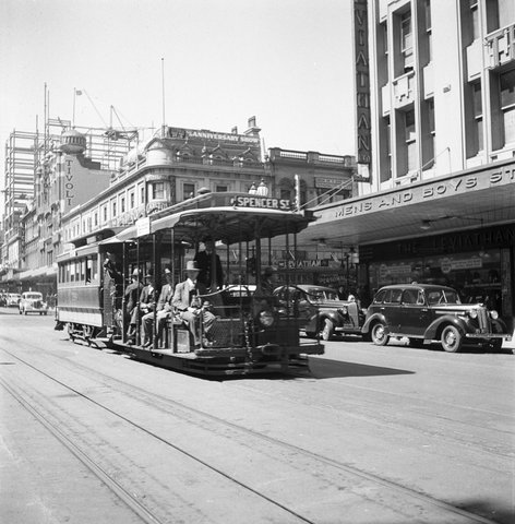 Collection of negatives showing Melbourne streets and surrounds, 1940–50