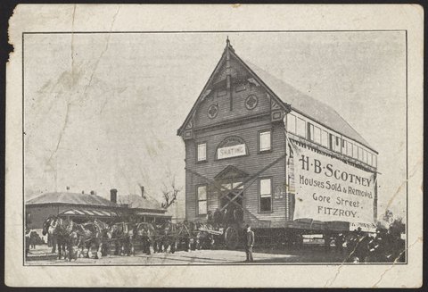 H. B. Scotney Houses Sold & Removed Gore Street, FITZROY, c. 1907