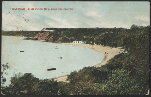 Red Bluff - Half Moon Bay, near Melbourne, c. 1909