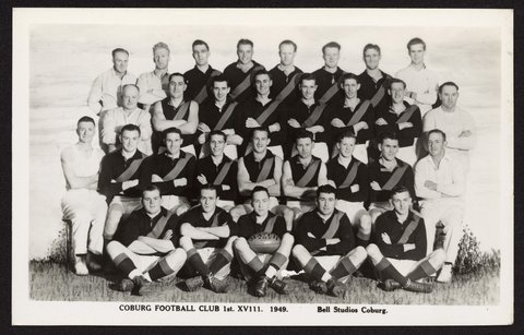 COBURG FOOTBALL CLUB 1st XVIII. 1949.k picture, c. 1949