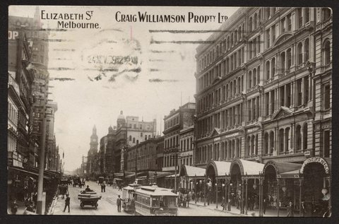 Graig Williamson Propty. Ltd. Elizabeth St. Melbourne, c. 1909