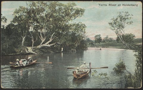 Yarra River at Heidelberg, 1908?