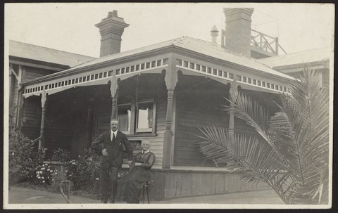 House at Heidelberg "highest point" ...? lookout, 1912?