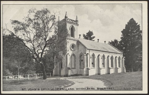ST. JOHN'S CHURCH OF ENGLAND, HEIDELBERG, BUILT 1851, 1906?