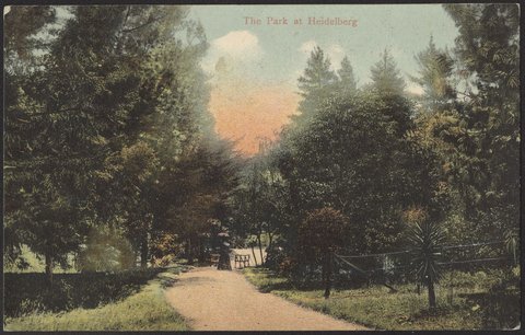 The Park at Heidelberg, 1906?