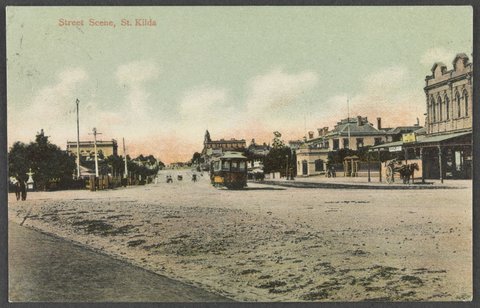 Street Scene, St. Kilda, c. 1907