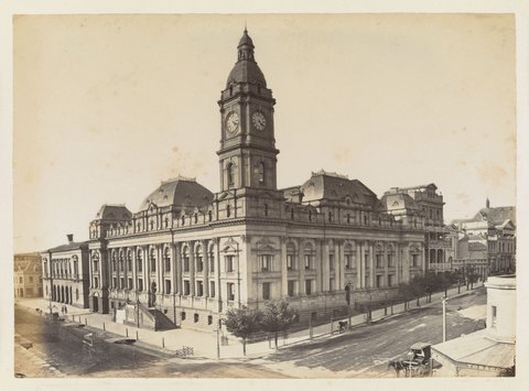 Melbourne Town Hall, c. 1883