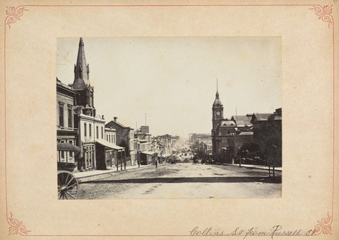 Collins St. from Russell St, c. 1880