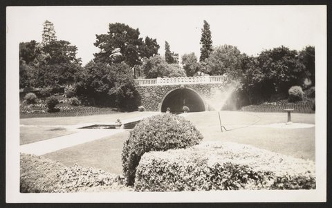 Sunken Garden in Melbourne Gardens, 1941