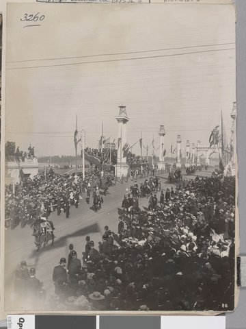 Royal carriage down St. Kilda Road, 1901
