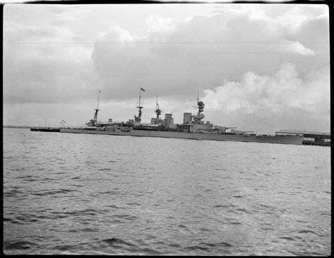 HMS Renown, during Royal Visit of Edward, Prince of Wales, Port Melbourne, 1920