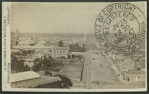 Swanston Street, 1870
