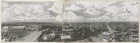 Melbourne from Brigade Tower, 1904?