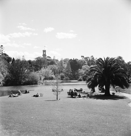 Collection of negatives showing Melbourne streets and surrounds, 1940–50