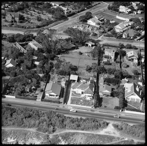 Aerial view of Black Rock looking east from Port Phillip Bay, 1953