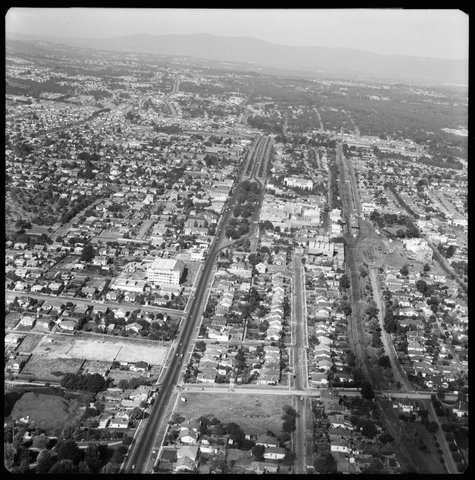Aerial views of Box Hill, Victoria, 1953