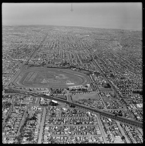 Aerial views of Caulfield, Victoria looking south to south east, 1951