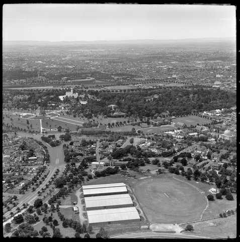 Aerial view from Albert Park, Victoria, 1949