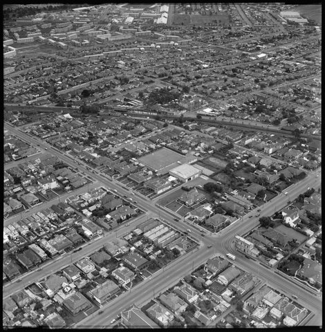 Aerial view of Ascot Vale, looking south east, 1954