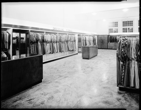 Snows Mens Wear Ltd. store at 240 Bourke St., Melbourne, 1947