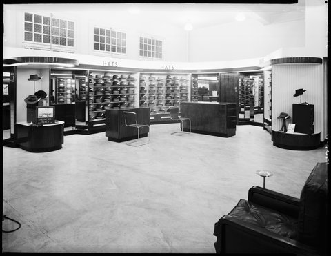 Snows Mens Wear Ltd. store at 240 Bourke St., Melbourne, 1947