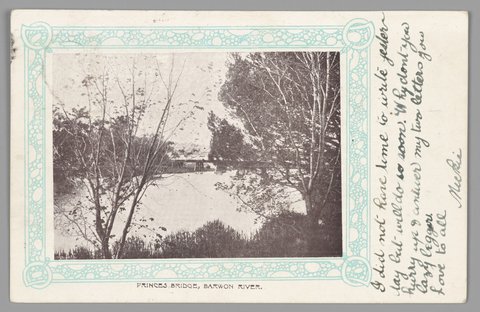 PRINCES BRIDGE, BARWON RIVER, c. 1904