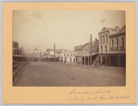 Swanston Street, Melbourne, c. 1880