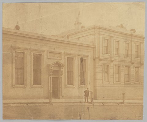 Bank of Australasia, Collins street, 1861