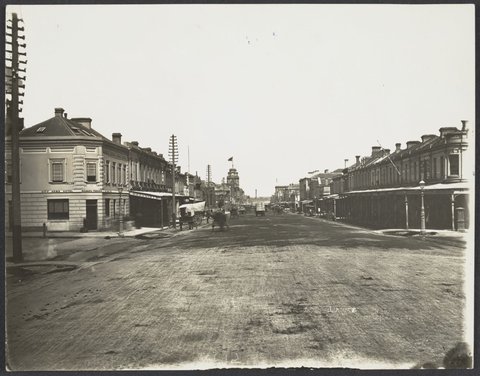 Elizabeth Street, from Latrobe Street, 1933